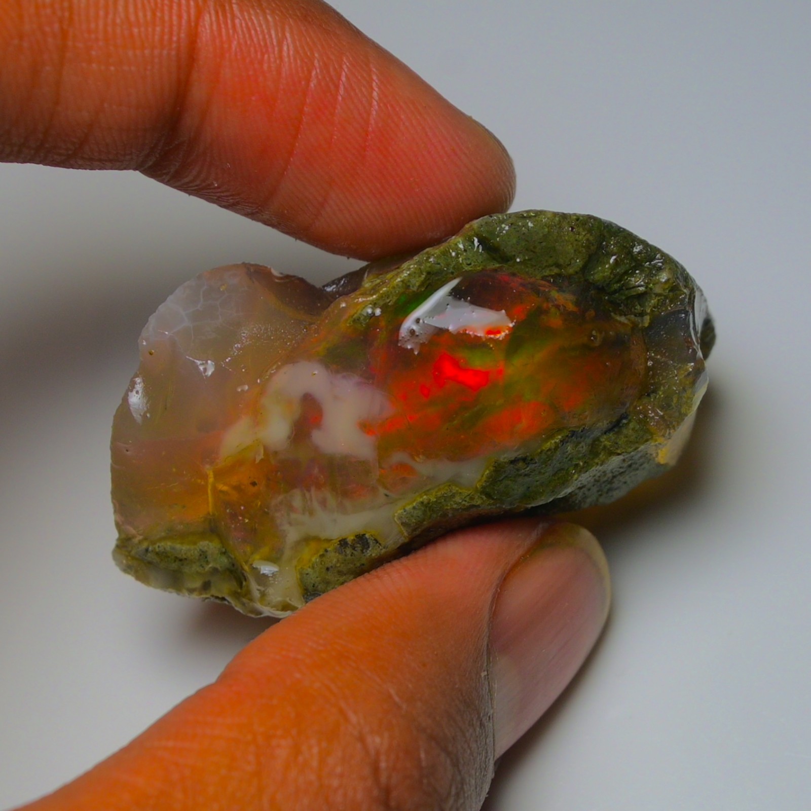 Stunning Ethiopian Opal Rough 100.00 Cts, Large Oil Opal Specimen Natural Opal