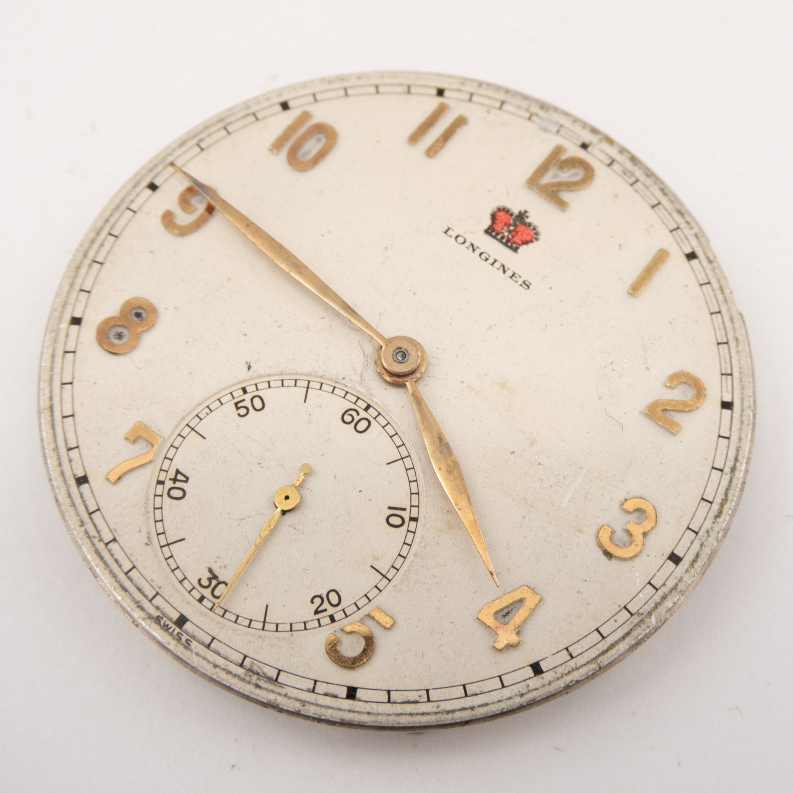 Longines Caliber 17LU 17.95M 17-Jewel Antique Pocket Watch Movement, Runs