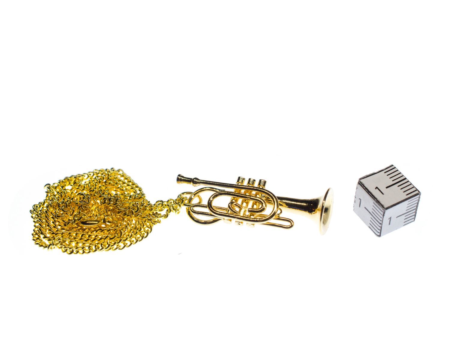 Cornet Necklace 60cm Miniblings Brass Instrument Orche