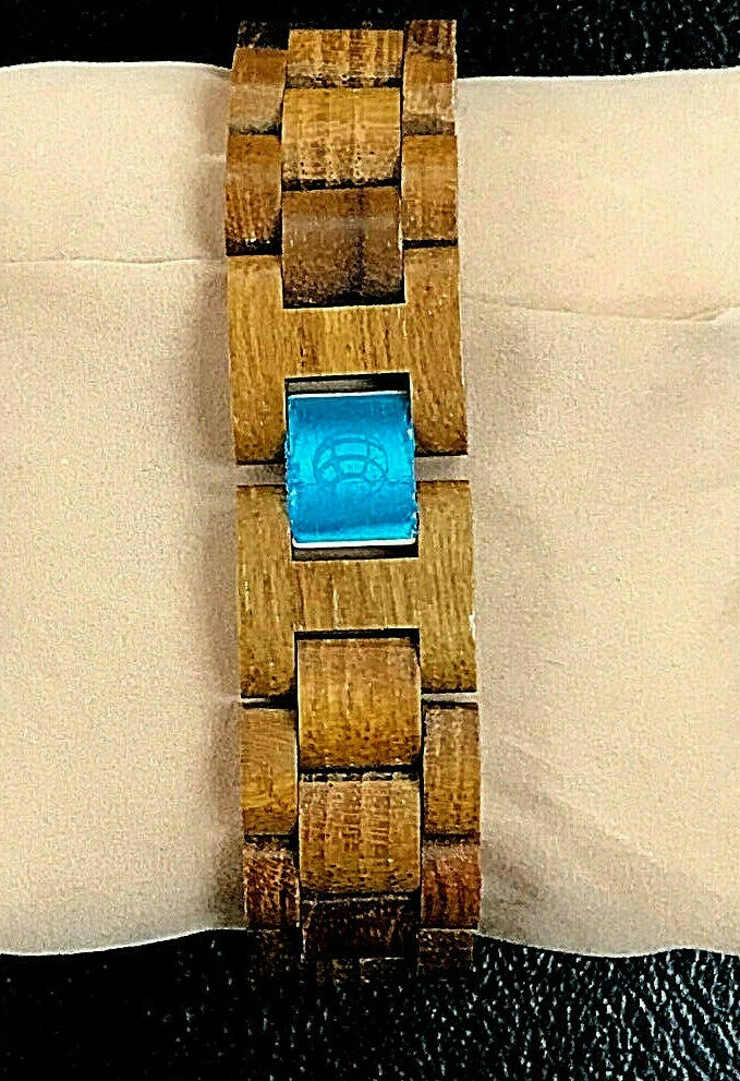 Earth Wood Biscayne ETHEW4205 Brown Unisex Thin Wooden Quartz Watch