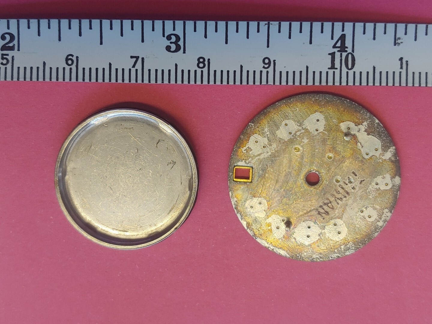 Vintage Cornavin Round, Turquoise Dial and Caseback. 27mm Dial, 22.5mm Caseback