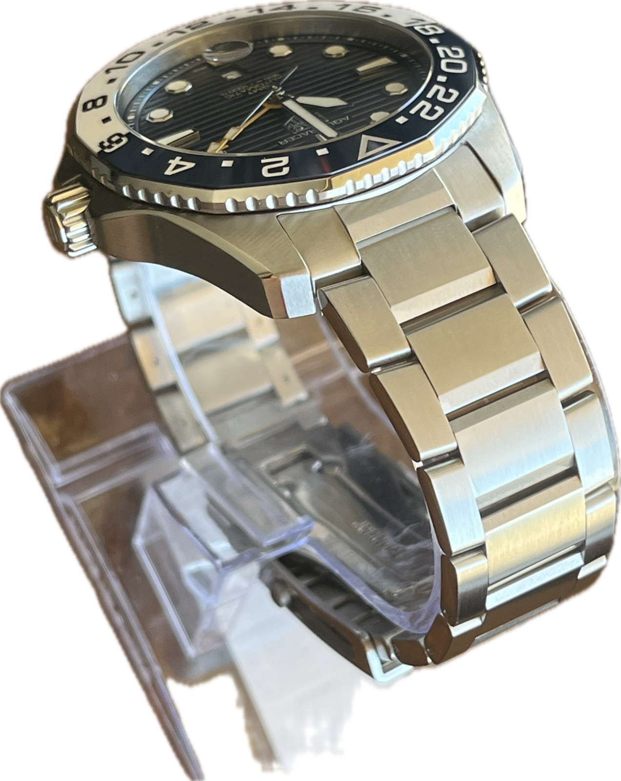 TAG Heuer Aquaracer Professional 300 GMT WBP2010 Dark Blue Dial + Extra Strap