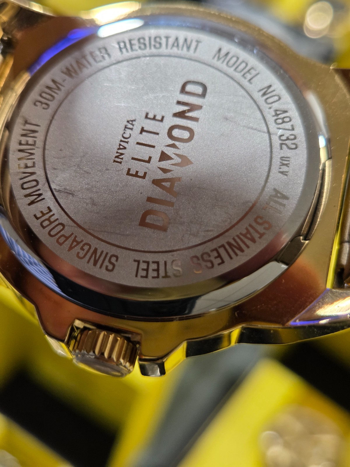 (48732) Invicta Elite Diamond 0.33 Carat Diamond Men’s Watch – 42mm, Gold