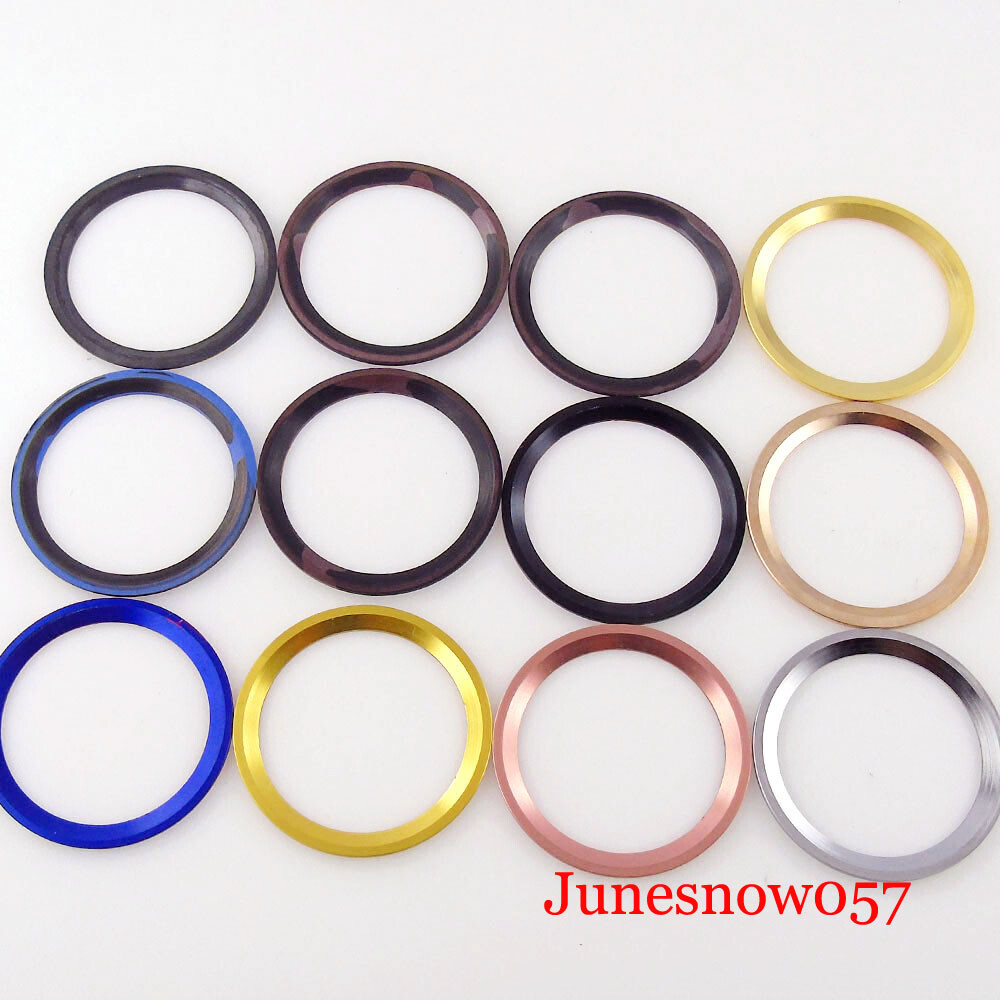 12 Hours 38mm*30.5mm Watch Bezel Insert Ceramic Alloy Steel Ring Slope Rose Gold