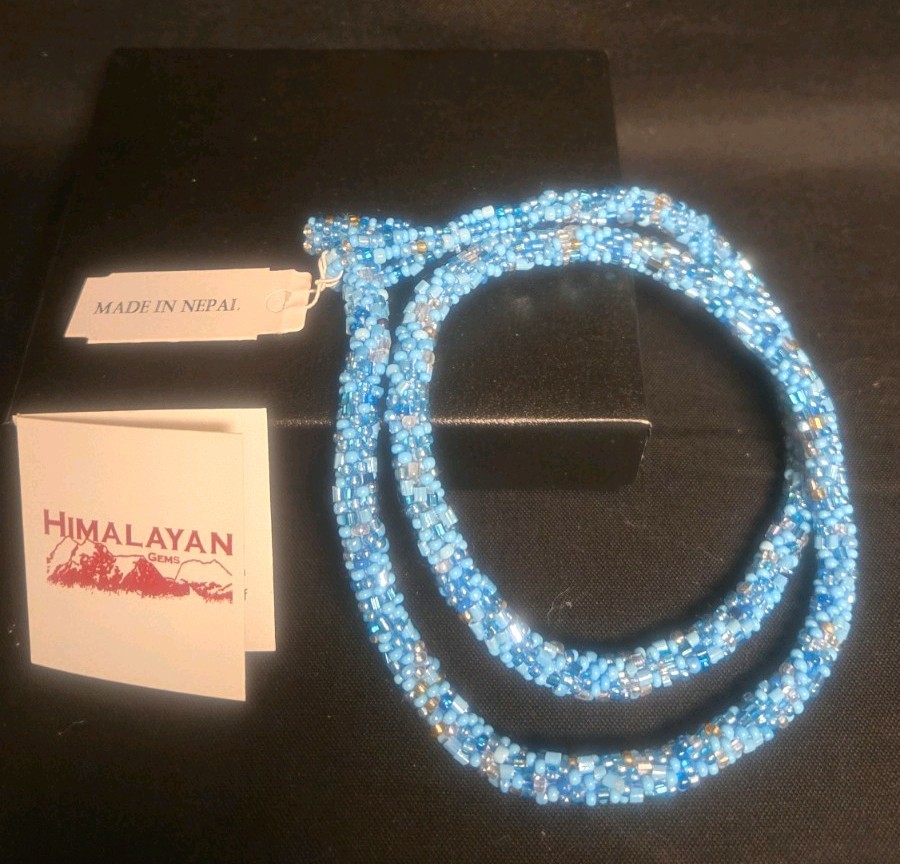 Himalayan Gems Necklace, made In Nepal, 20 1/2″ Long