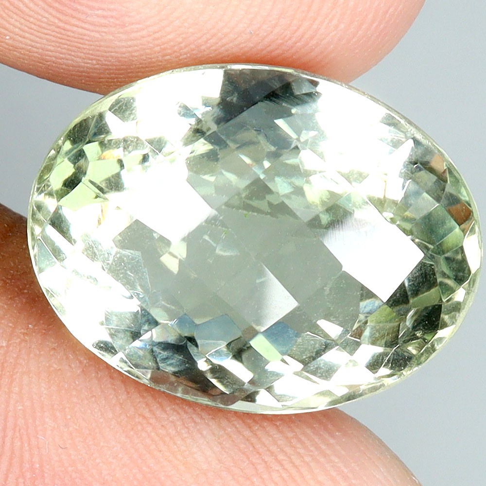 Oval Cut Natural Top Rich Green Amethyst Brazil 18.19ct 19x15mm Gem Full Fire