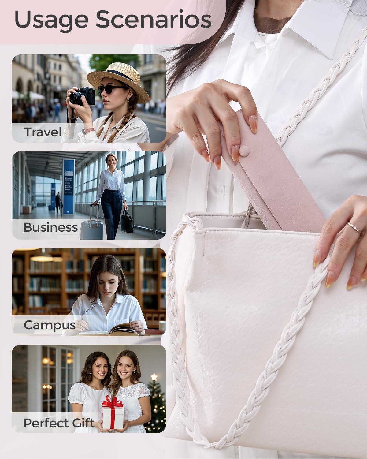 6 Pcs Velvet Travel Jewelry Roll Bag Organizer for Necklaces, Rings, Earrings…