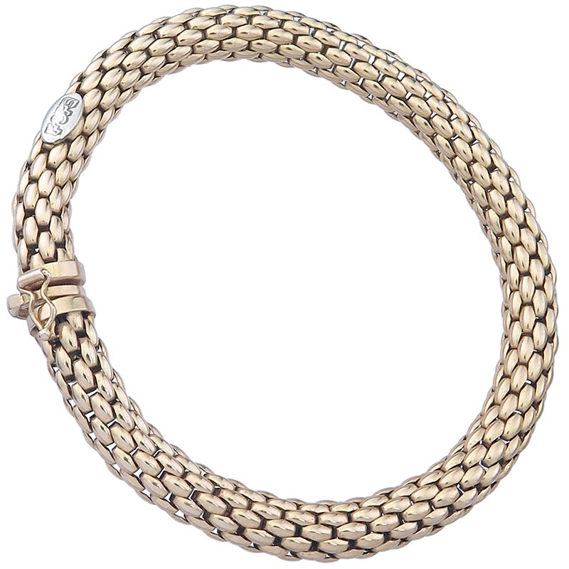 FOPE Bracelet Navette Links 750 Rose Gold Circa 1975-1985