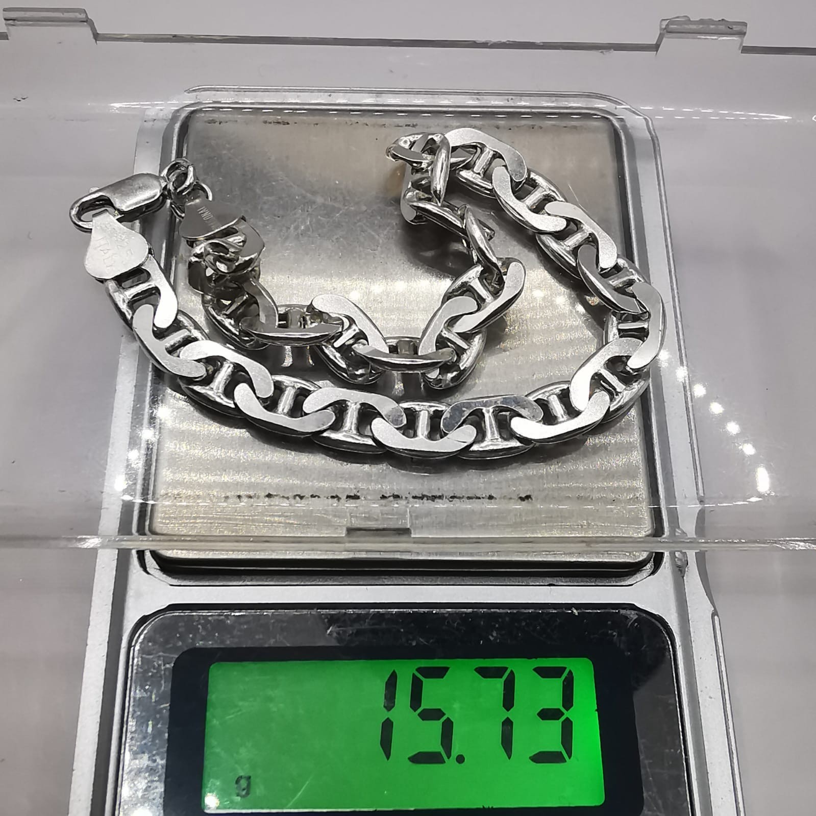 Vintage 925 Sterling Silver Handmade Bracelet Women’s Chain 22cm 15.73g Gift