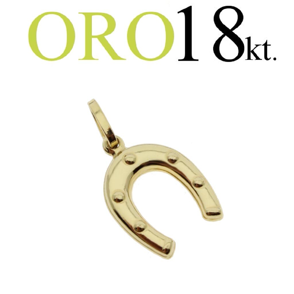 18kt gold HORSESHOE LUCKY CHARM. 750/1000 yellow gold