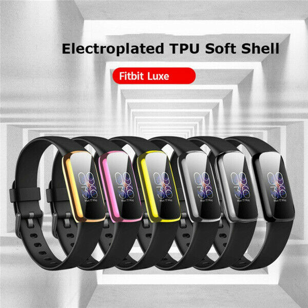 Full Screen Protector Cover Soft TPU Bumper Protective Case For Fitbit Luxe