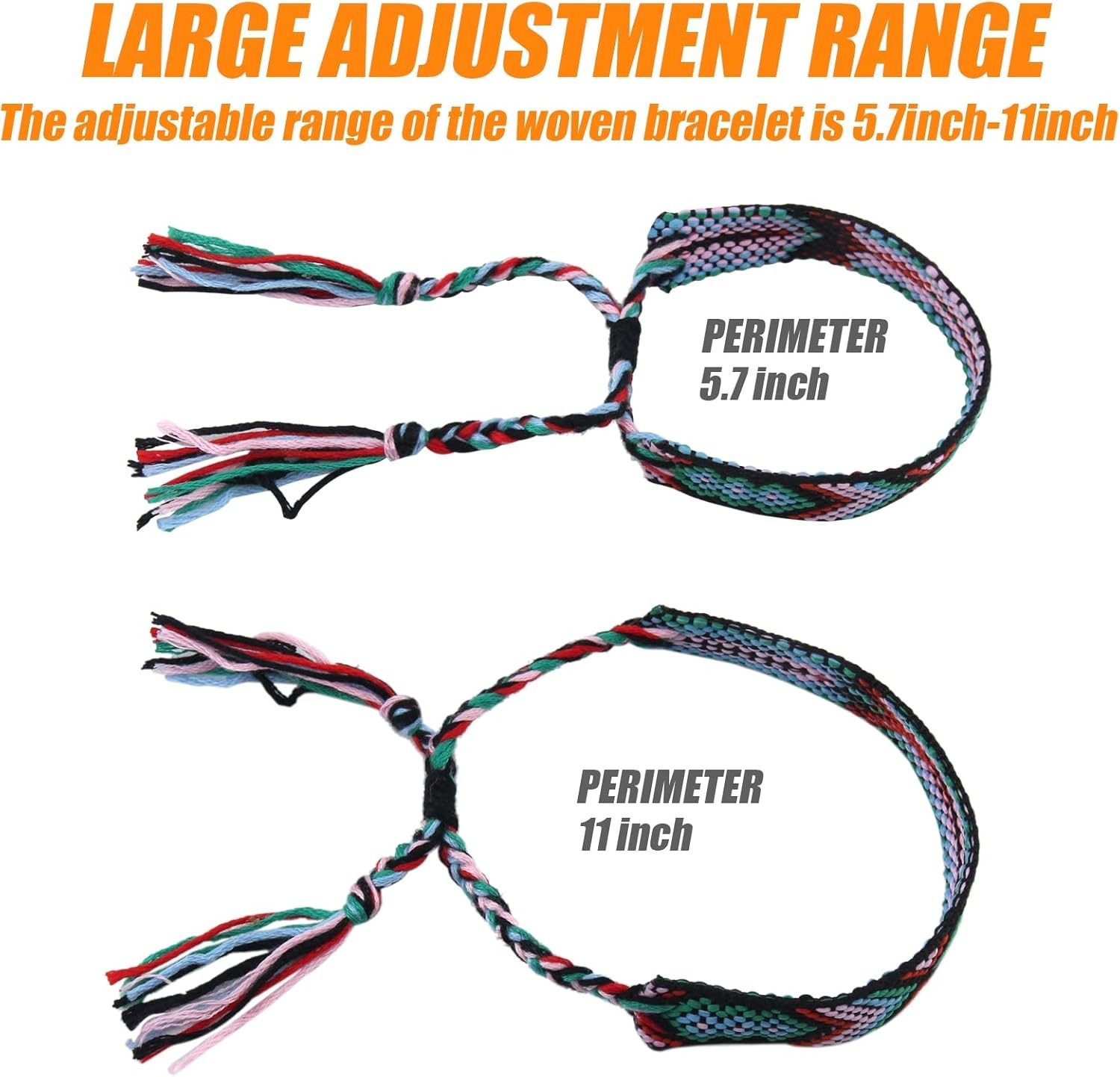 Adjustable Sliding Knot Friendship Bracelets – 12 Vibrant Styles for All Ages