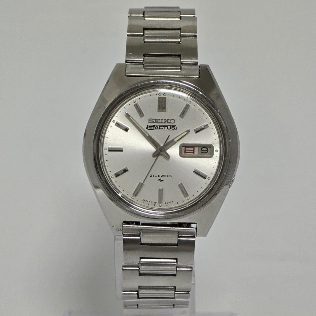 Working Seiko 5 ACTUS 7019-8010 1974 Tour Automatic 21 Stone