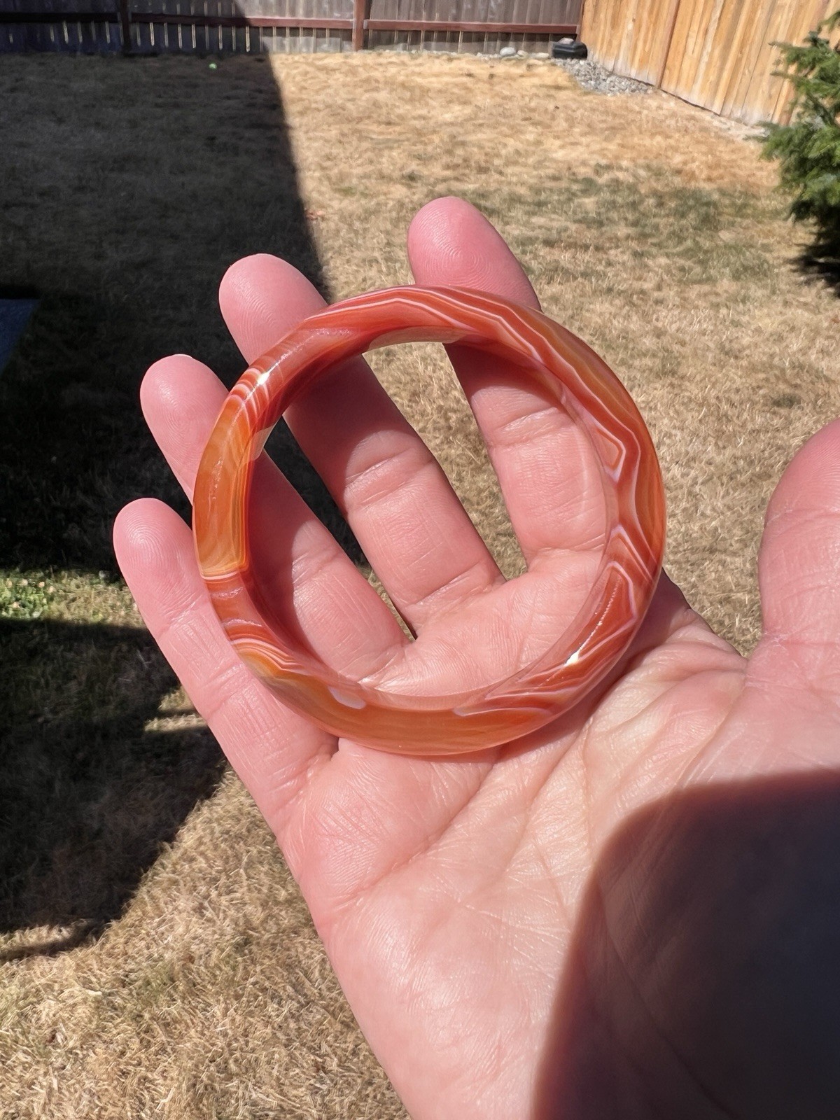 Carnelian Bangle – Inner Diameter 56mm – See pics for more details