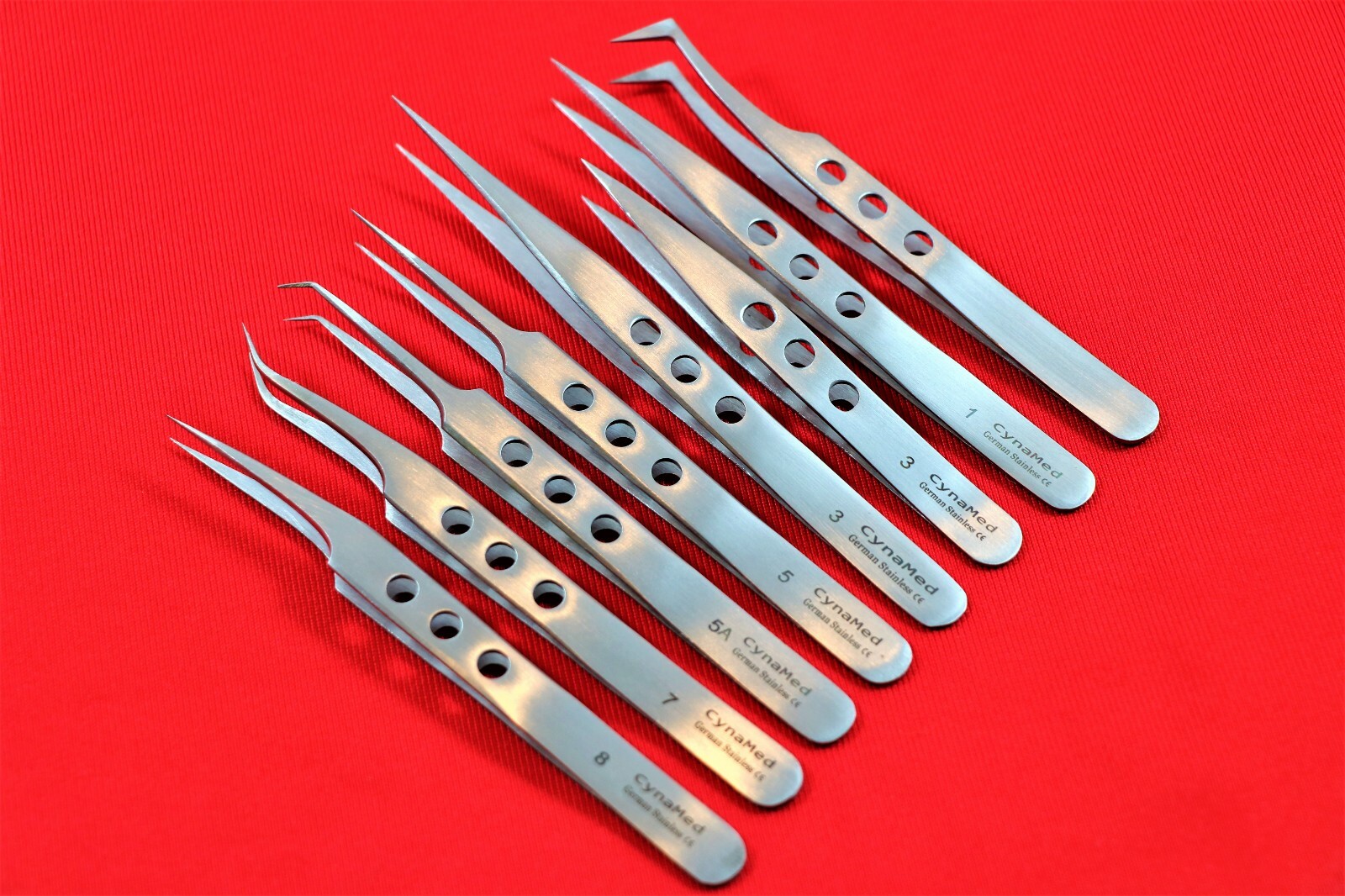 German 8ea Anti-static Tweezers Set Maintenance Repair Stainless Steel Tools Kit