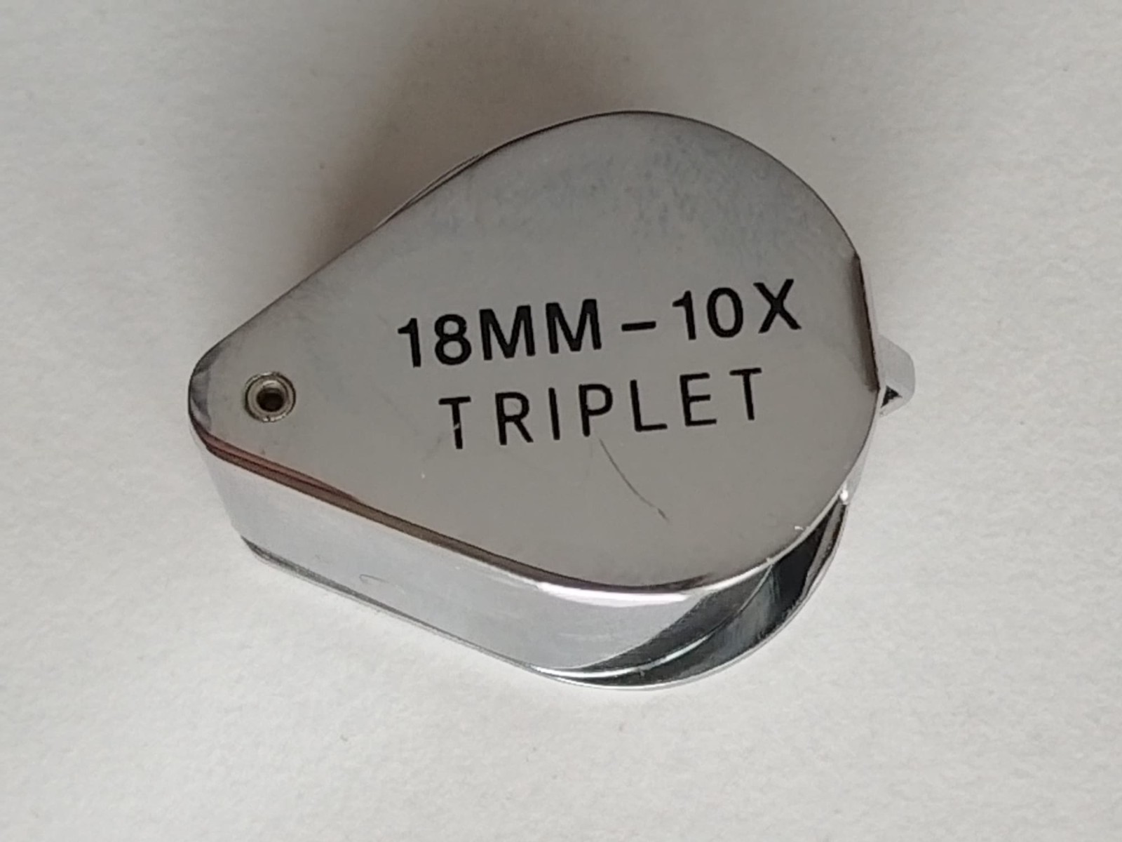 10x triple-lens magnifying glass, 18mm, for jewelry making tools using colorles