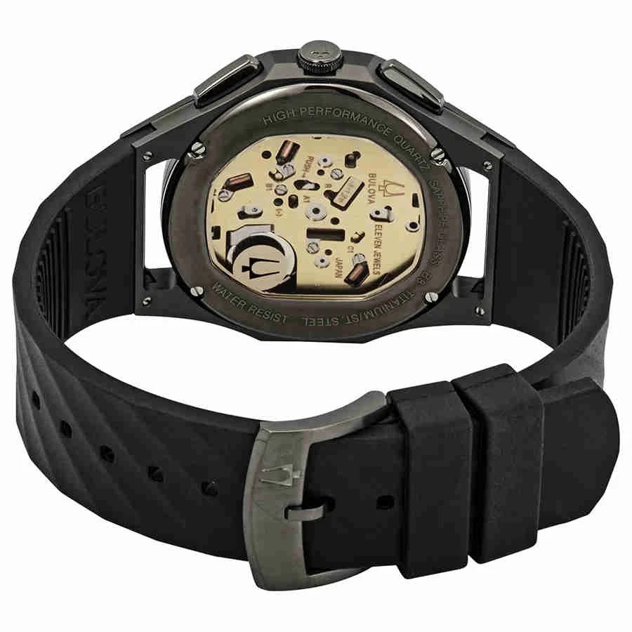 Bulova Curv Chronograph Dark Gray Dial Men’s Watch 98A162 New In Box