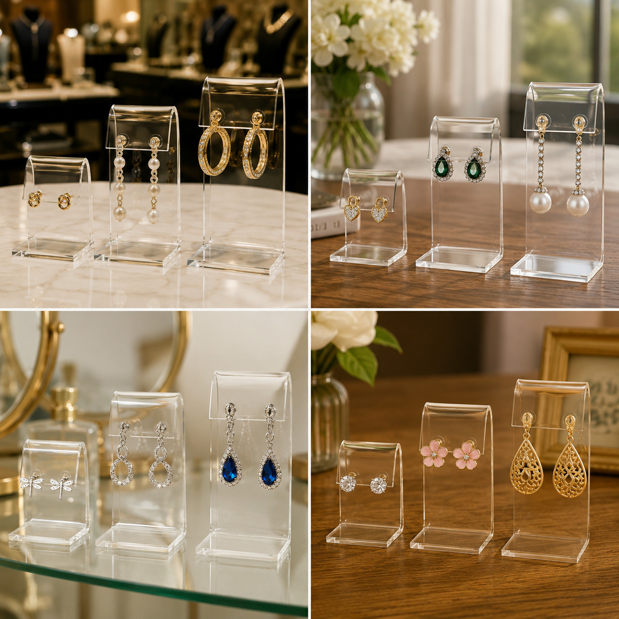 3 Set Single Earring Displays