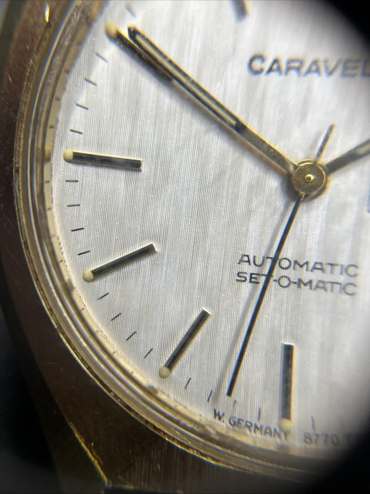 Caravelle Automatic Set-O-Matic Dual Date Wristwatch (015)