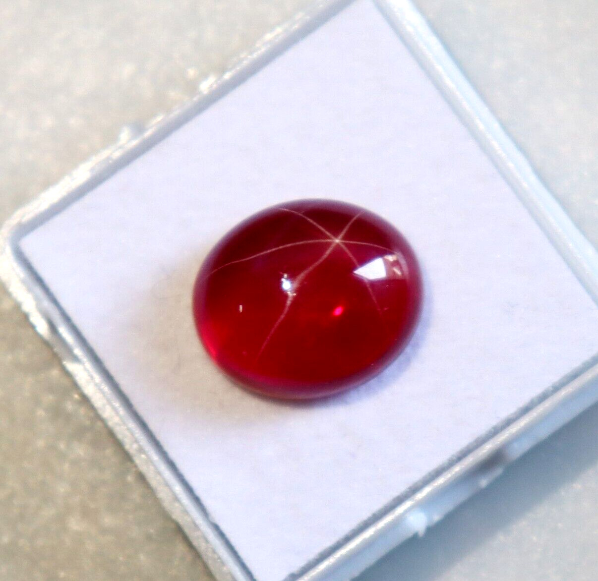 Ruby Loose Gemstone Certified Star Ruby 10-12 CT Oval Cut Natural Star Ruby