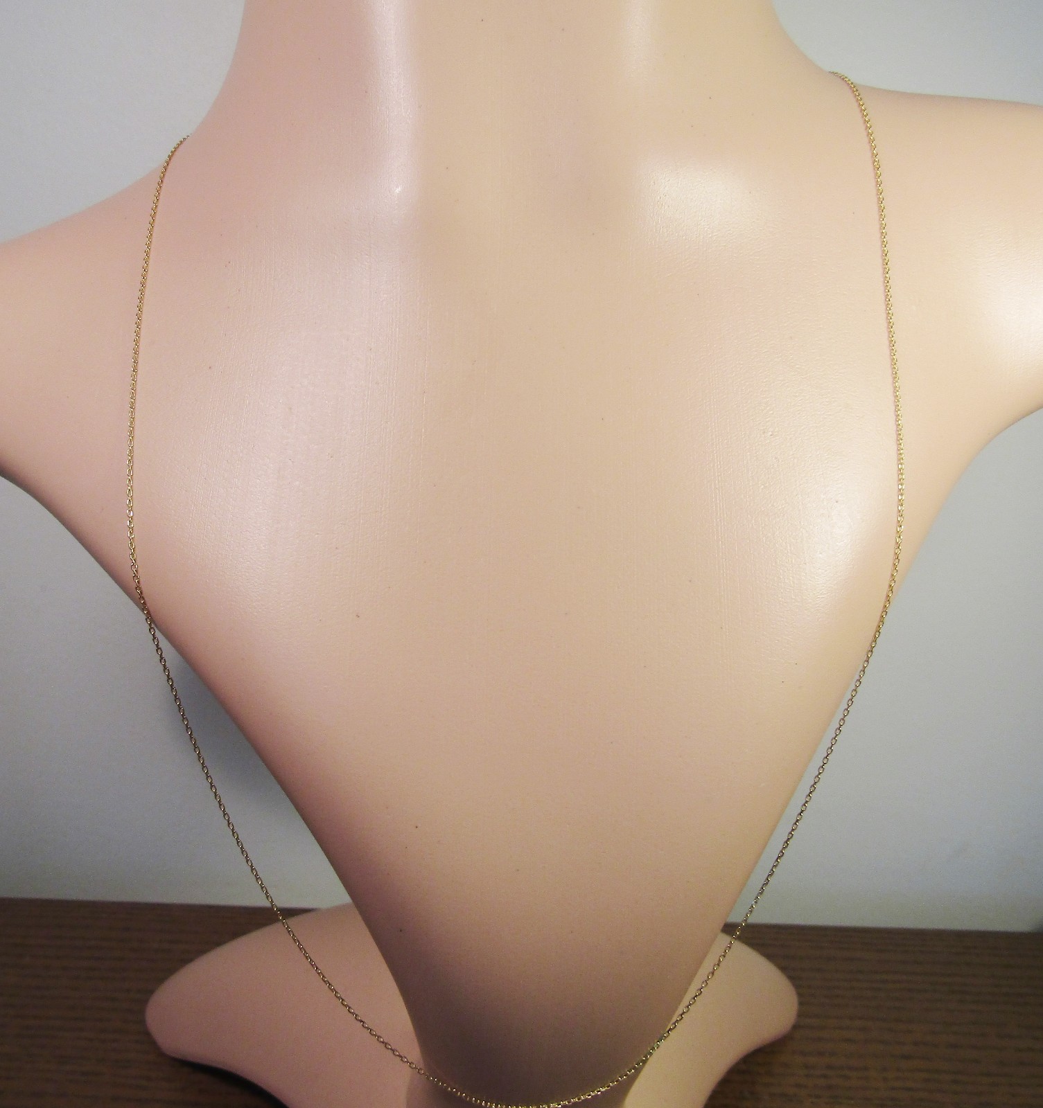 100% Genuine NEW 9k Solid Yellow Gold Loose 1.2mm Trace Fine Necklace Chain 60cm