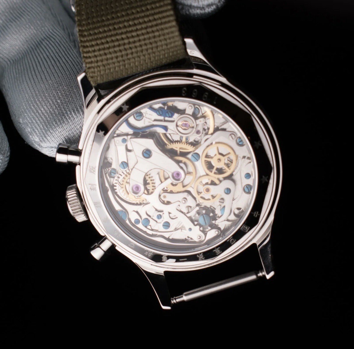 Seagull 1963 Mechanical Chronograph Watch (No SwanNeck Regulator, Acrylic Cryst)