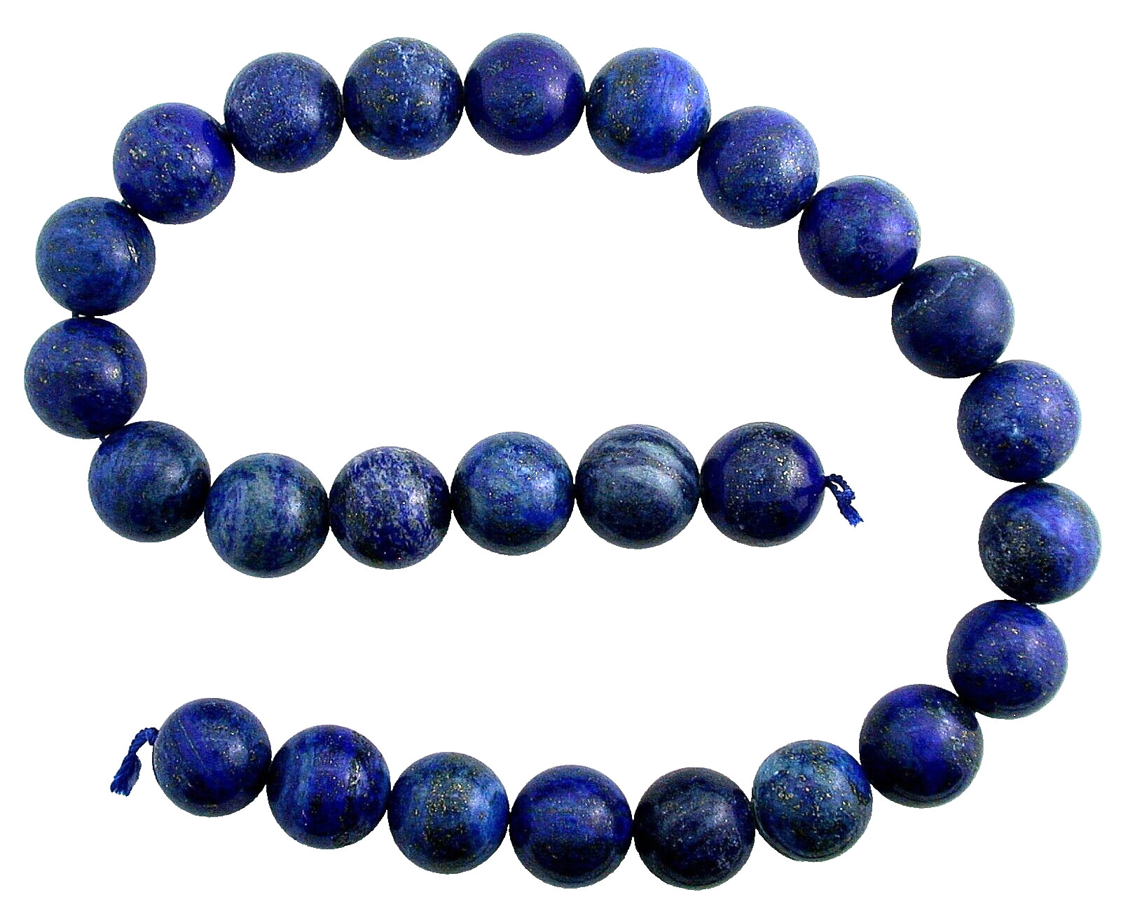 LARGE 16mm To 16.5mm Round HEAVY Lapis Mixed Color 15 Inch 1/3 Pound Strand