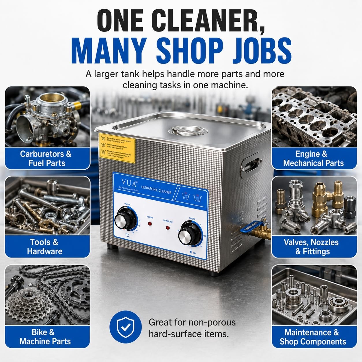15L Ultrasonic Cleaner Machine with Heater, Professional Industrial Ultrasoni…