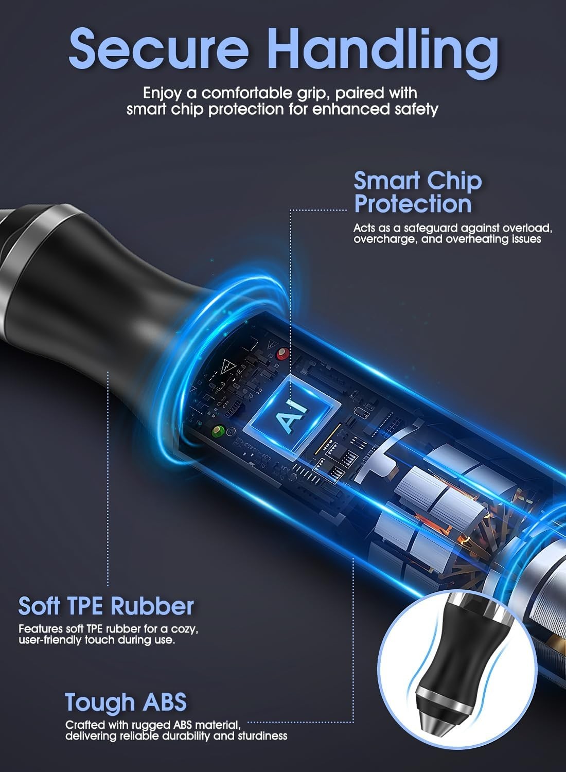 Upgraded Electric Engraving Pen with 37 Bits & 3-Speed Adjust,USB Rechargeable,R