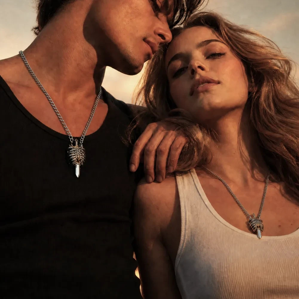 The Beating Heart Pendant Fidget Jewelry Gifts for Men Women
