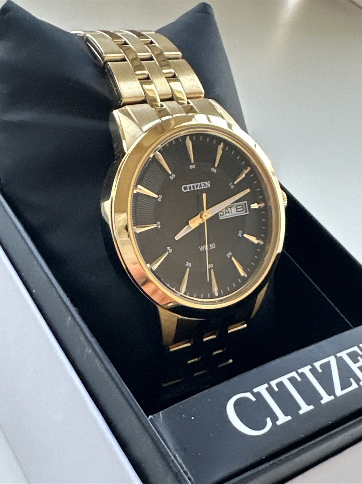 Citizen Quartz Black Dial Gold-tone Men’s Watch BF2013-56E