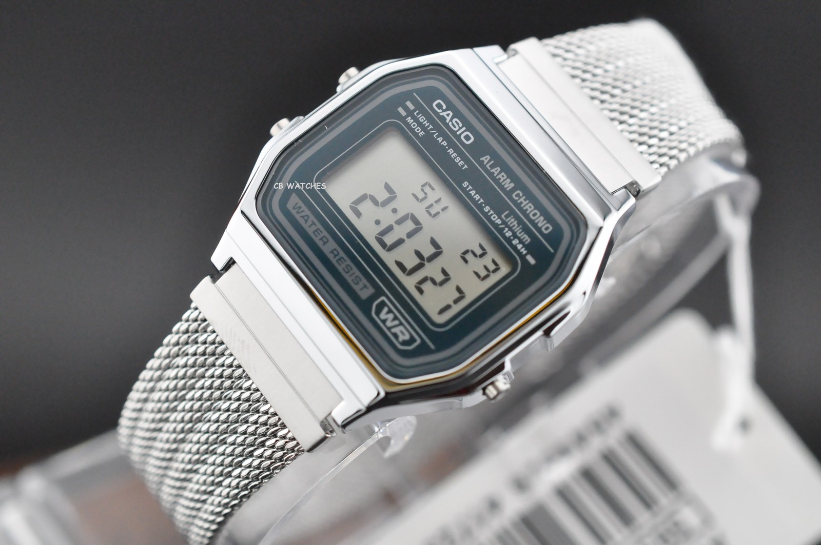 Casio Vintage Series A158WEM-3 Stainless Steel 33mm Silver Dial Mesh Men’s Watch