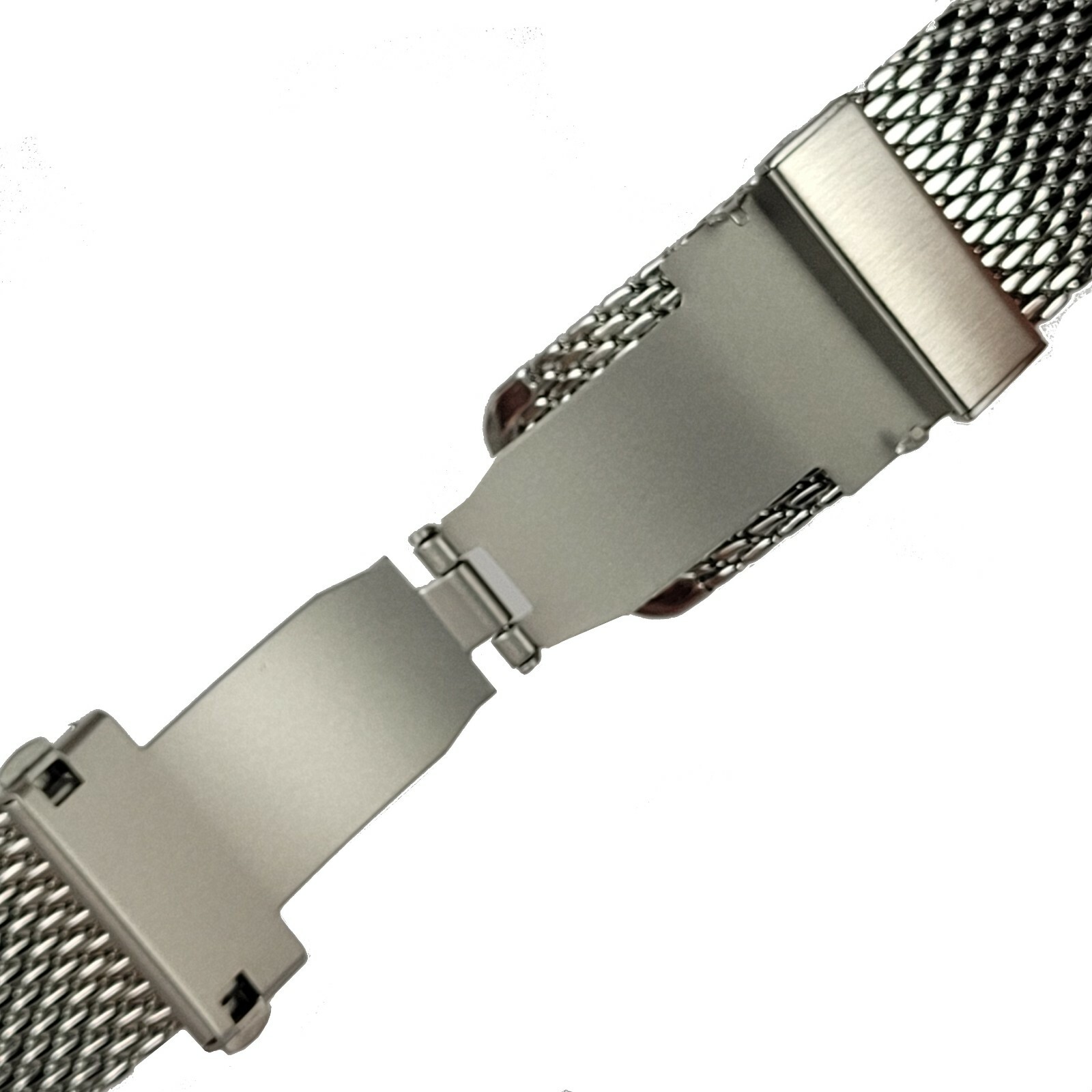 Stainless Steel Mesh Watch Band | Deployment Catch | Breitling Superocean Style
