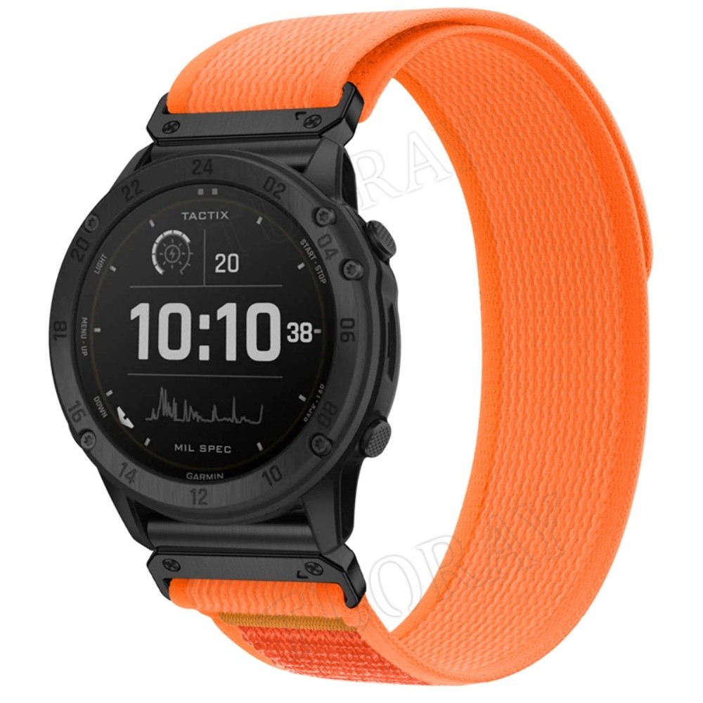 20/22/26MM Nylon Loop Band Strap For Garmin Fenix 8/E/7/7S/7X/6/6S/6X/5S/5X/3HR
