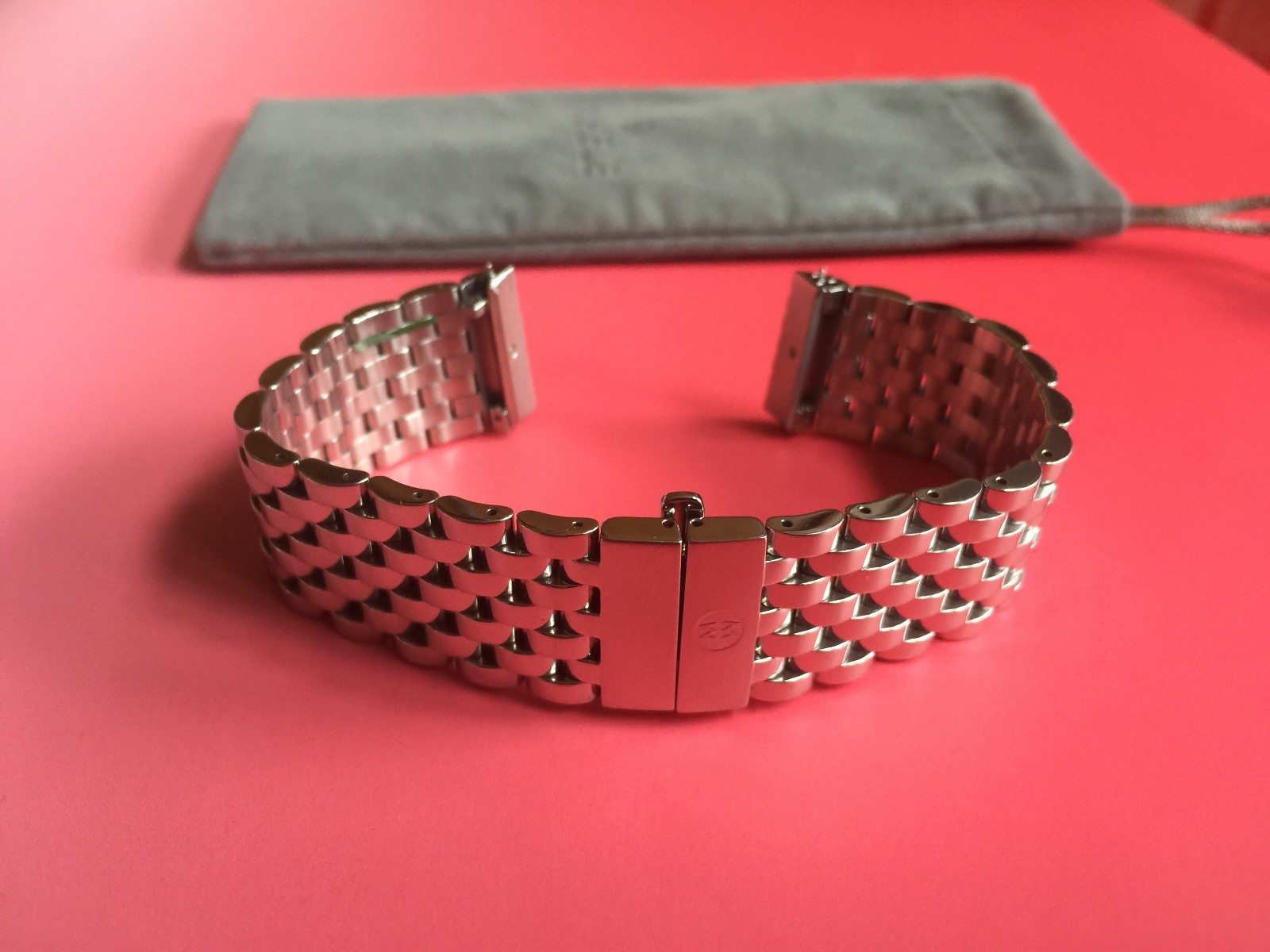 MICHELE DECO 18mm stainless steel watch bracelet – ms18au235009 -fits deco only
