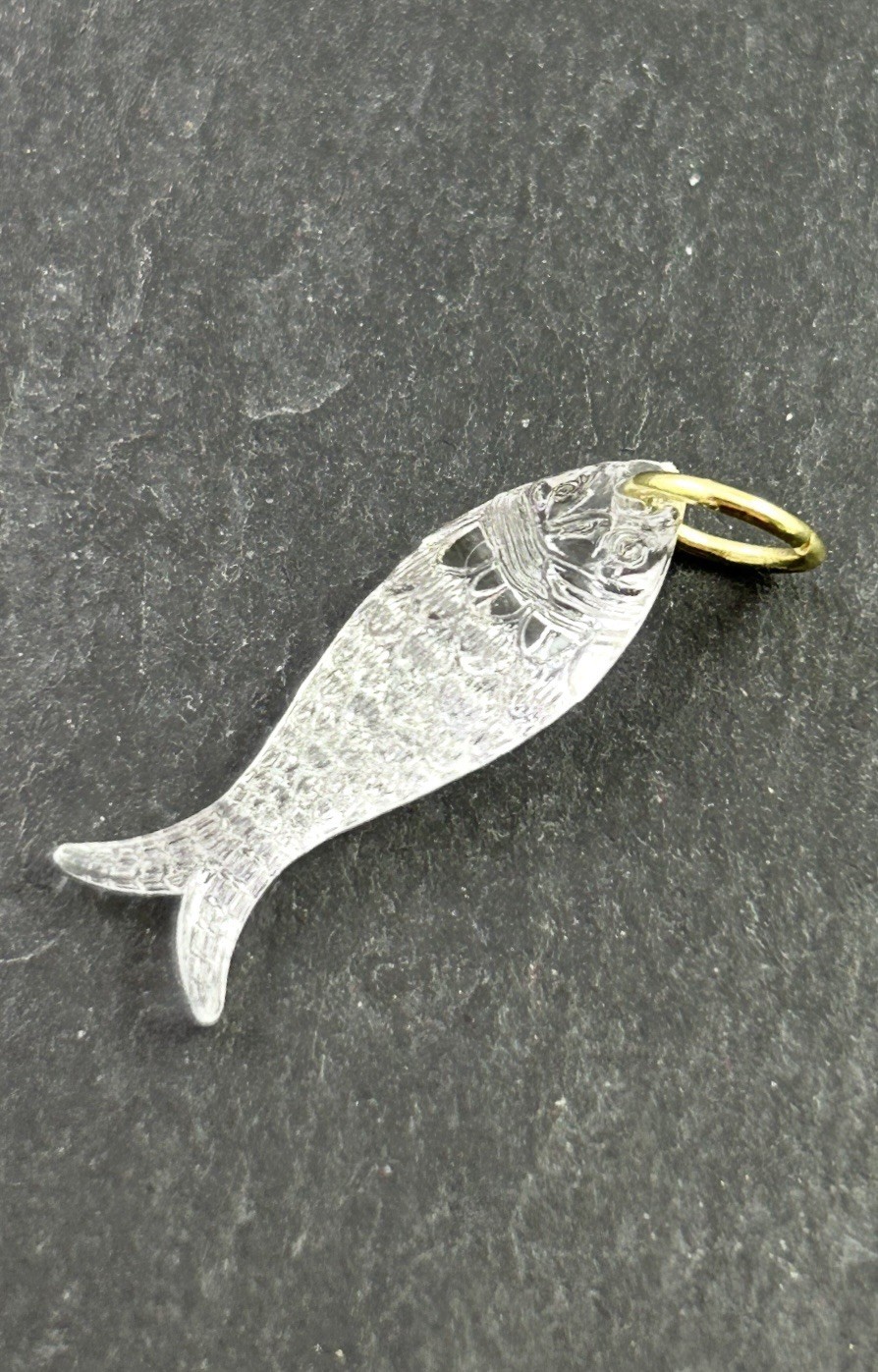 Fish Charm Necklace Pendant Translucent Plastic Fish Jewelry Gift For Women