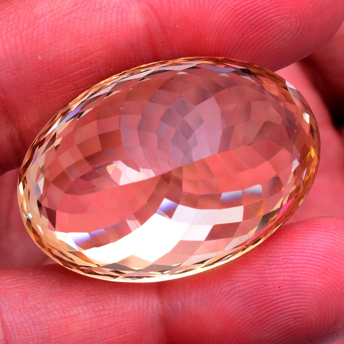 VVS 100.00 Cts Natural Citrine Untreated Huge Size Oval Cut Certified Gemstone