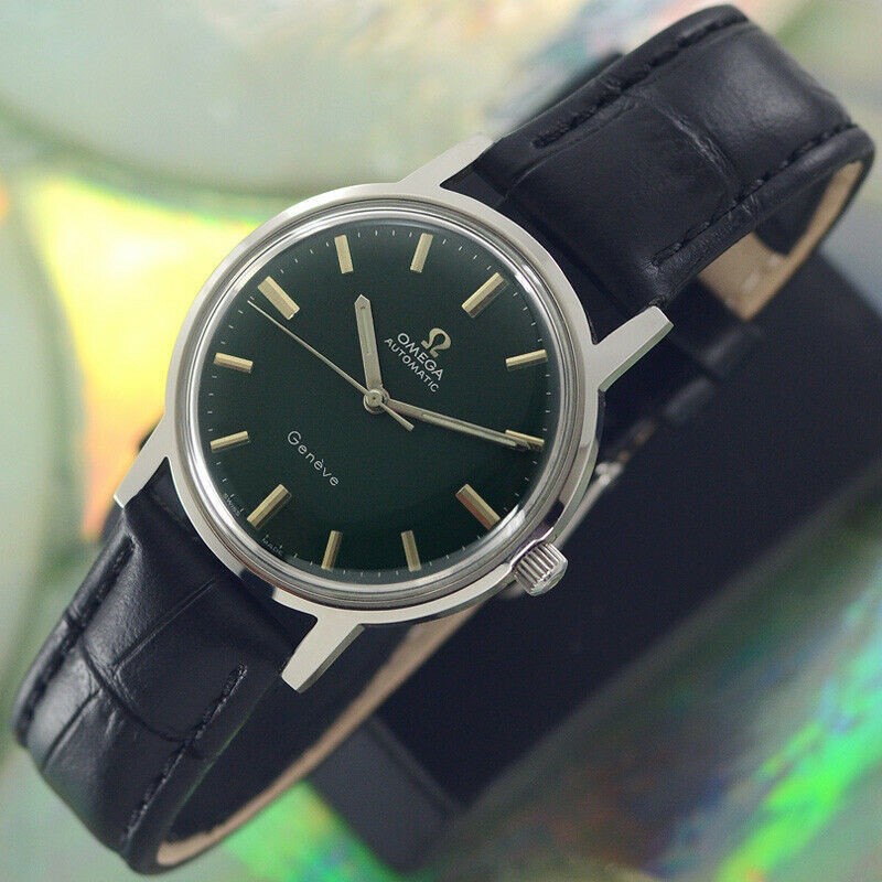 OMEGA Geneve Manual Winding Leather Belt 34.7 mm