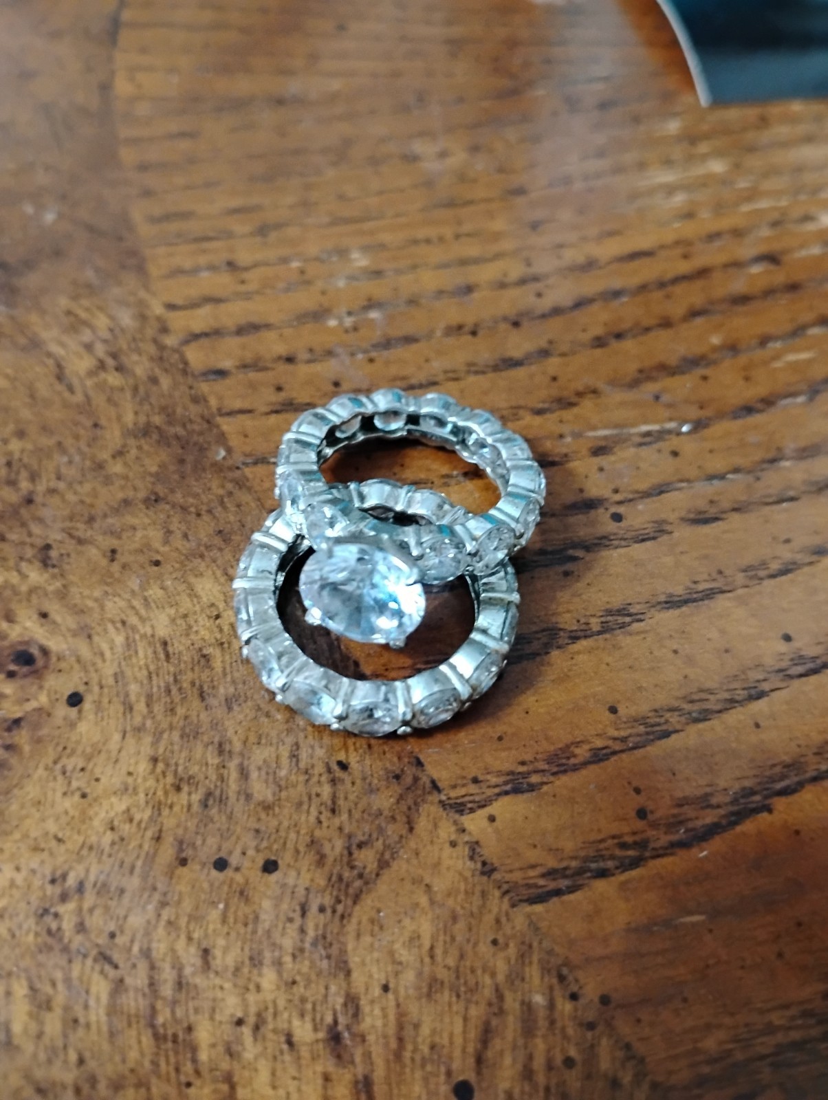 Charles Winston Sterling Bridal Set, 4.00 ct Center, 17.0 ct tw, Sz 7