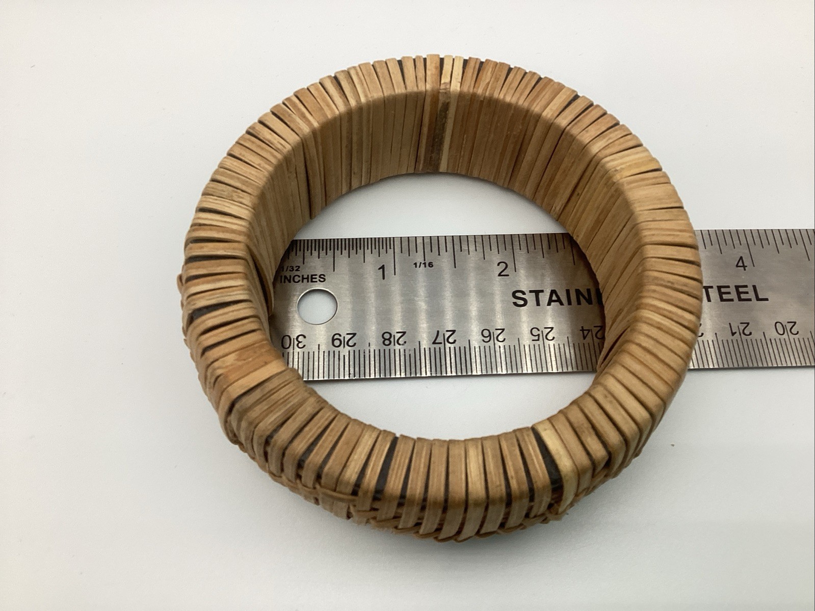Weaved Basket Bangle Bracelet-bohemian Artisan Handmade Natural Bamboo Rattan?