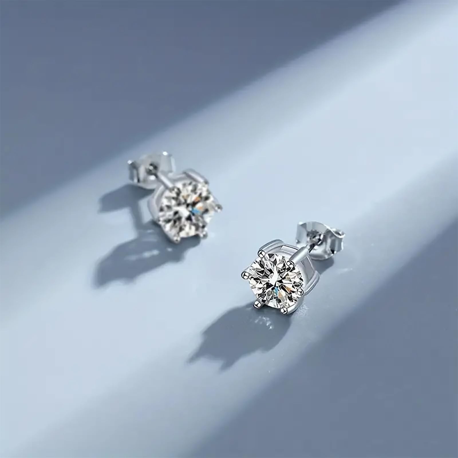 Ringcal 6 Pairs 3mm/4mm/5mm/6mm/7mm/8mm, Silver-6Pairs-3 4 5 6 7 8mm