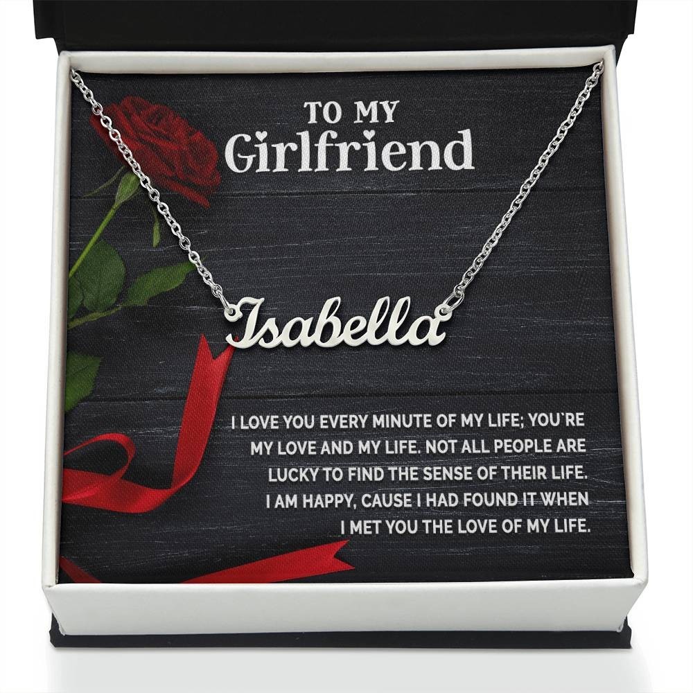 Custom Name Necklace Gift for Girlfriend Romantic Personalized Jewelry