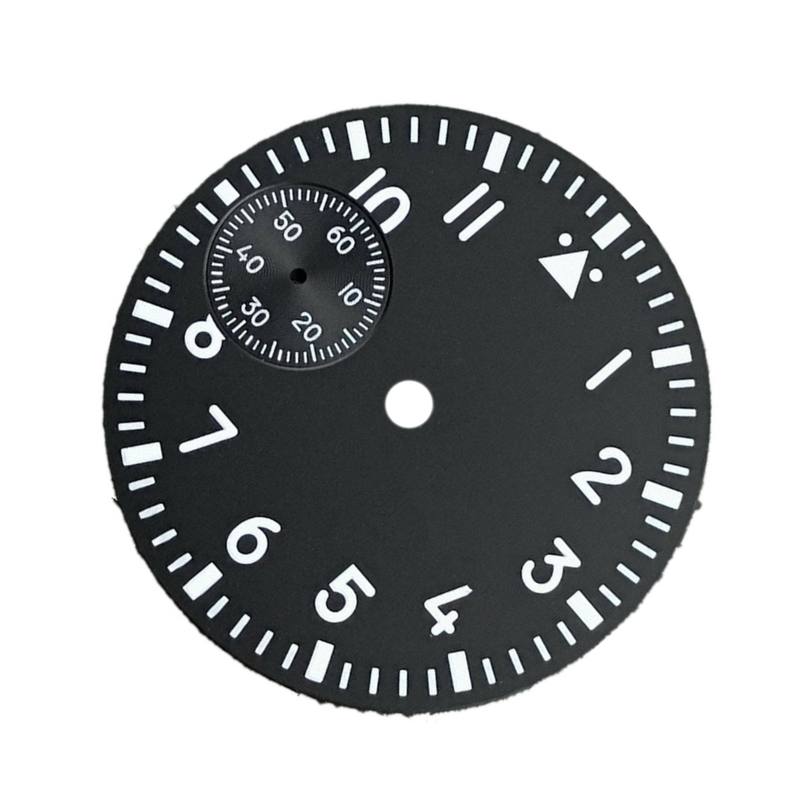37mm Green Luminous Watch Dial Second @9 Replace For ETA 6497 ST3600 Movement
