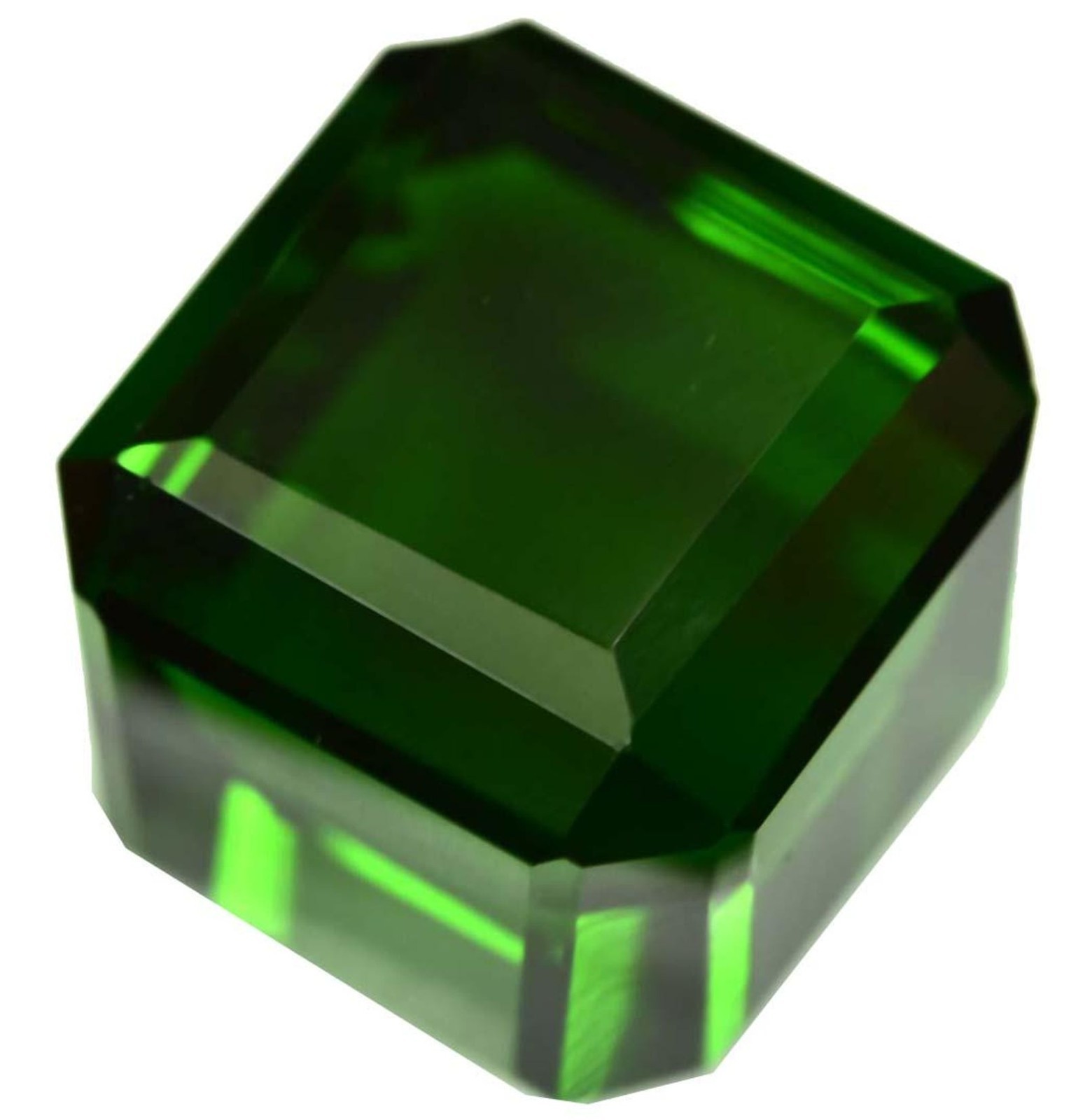 Green Emerald 100 Ct Colombian Huge Cube Cut Natural Certified Loose Gemstone