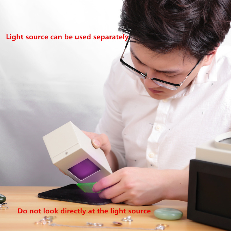 220v Gemstone UV Light Box Set Gem identification instrument 253.7nm/365nm