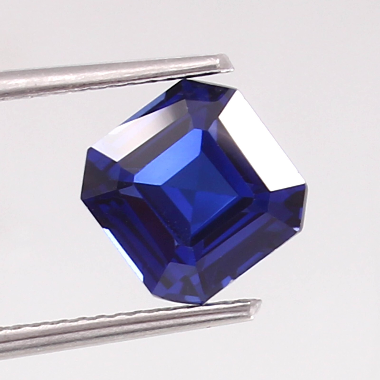 AAA Natural Ceylon Cornflower Blue Sapphire Loose Asscher Cut Gemstone 6×6 MM