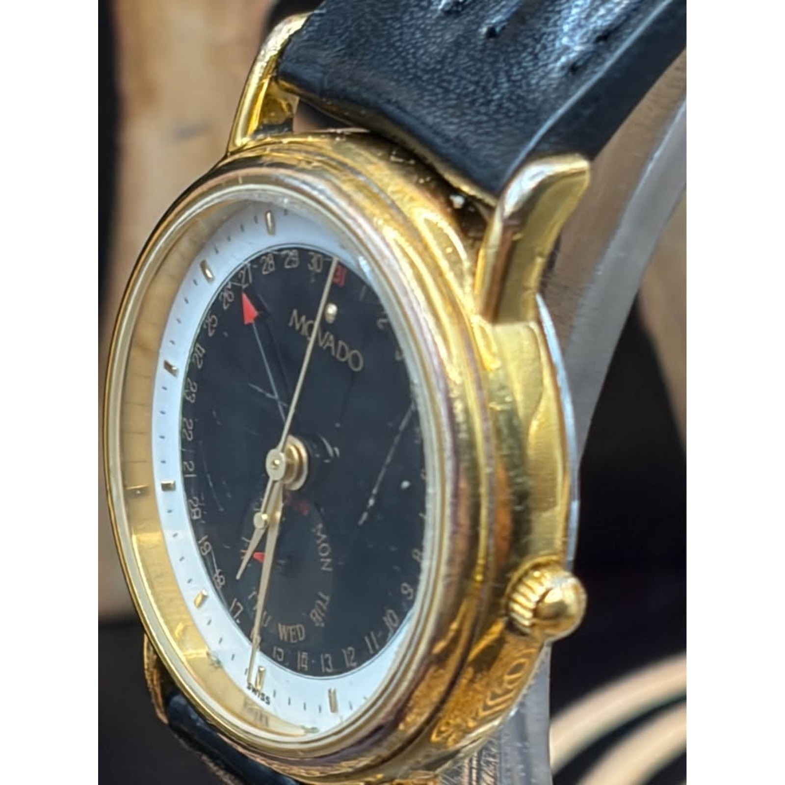 Ladies Movado 28mm Date PointerLate 1980’s Ref 87.06.825 ETA 255.495. Quartz ETA