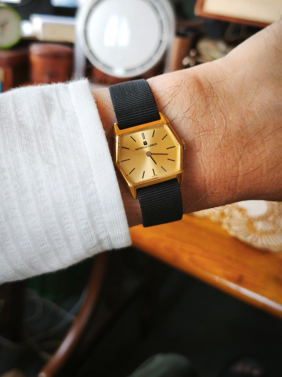 [B1P] Universal Geneve Hexagon 1970s Vintage Dress Watch [m8k]