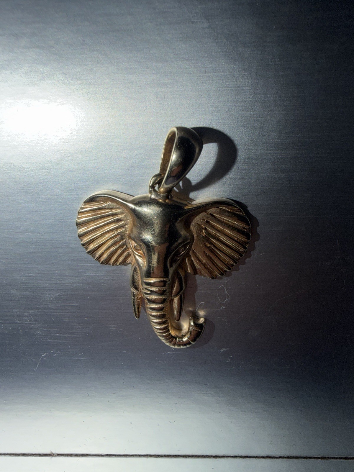 Jacoje 14kt Yellow Gold Standard Elephant Pendant Charm 12.4 Grams 1 1/2 inches