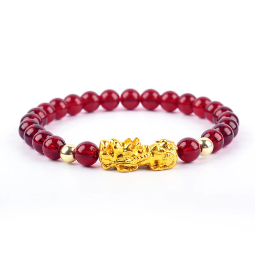Feng Shui Obsidian Stone Beads Bracelet Men Women Wristband